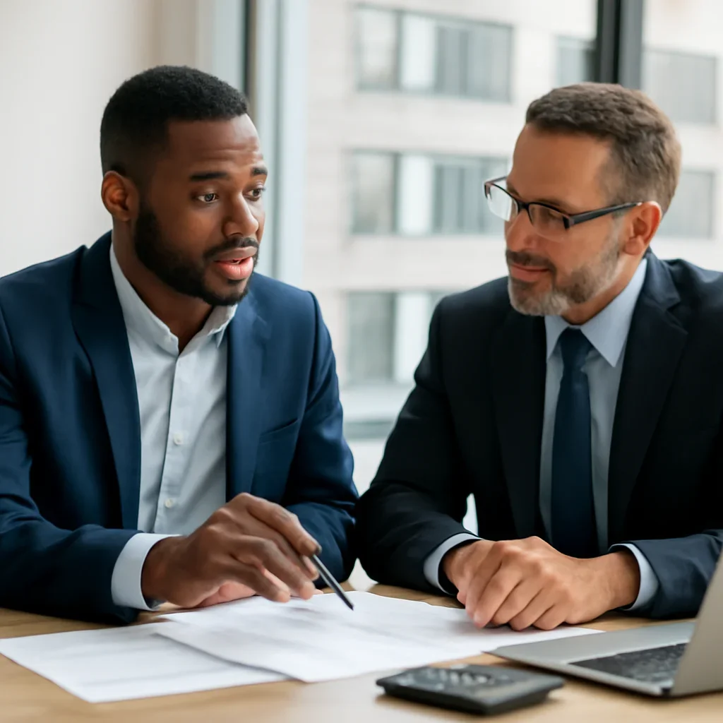 Business owner planning the next step for office building mortgage financing