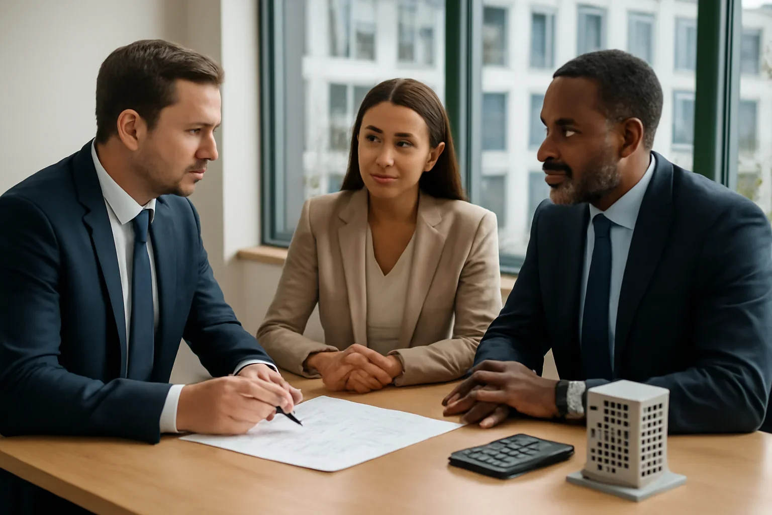 Professional consultation related to office building mortgage financing
